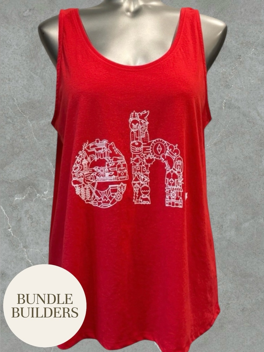 $10 Add-on | Red 'eh' Canada Graphic Tank Top